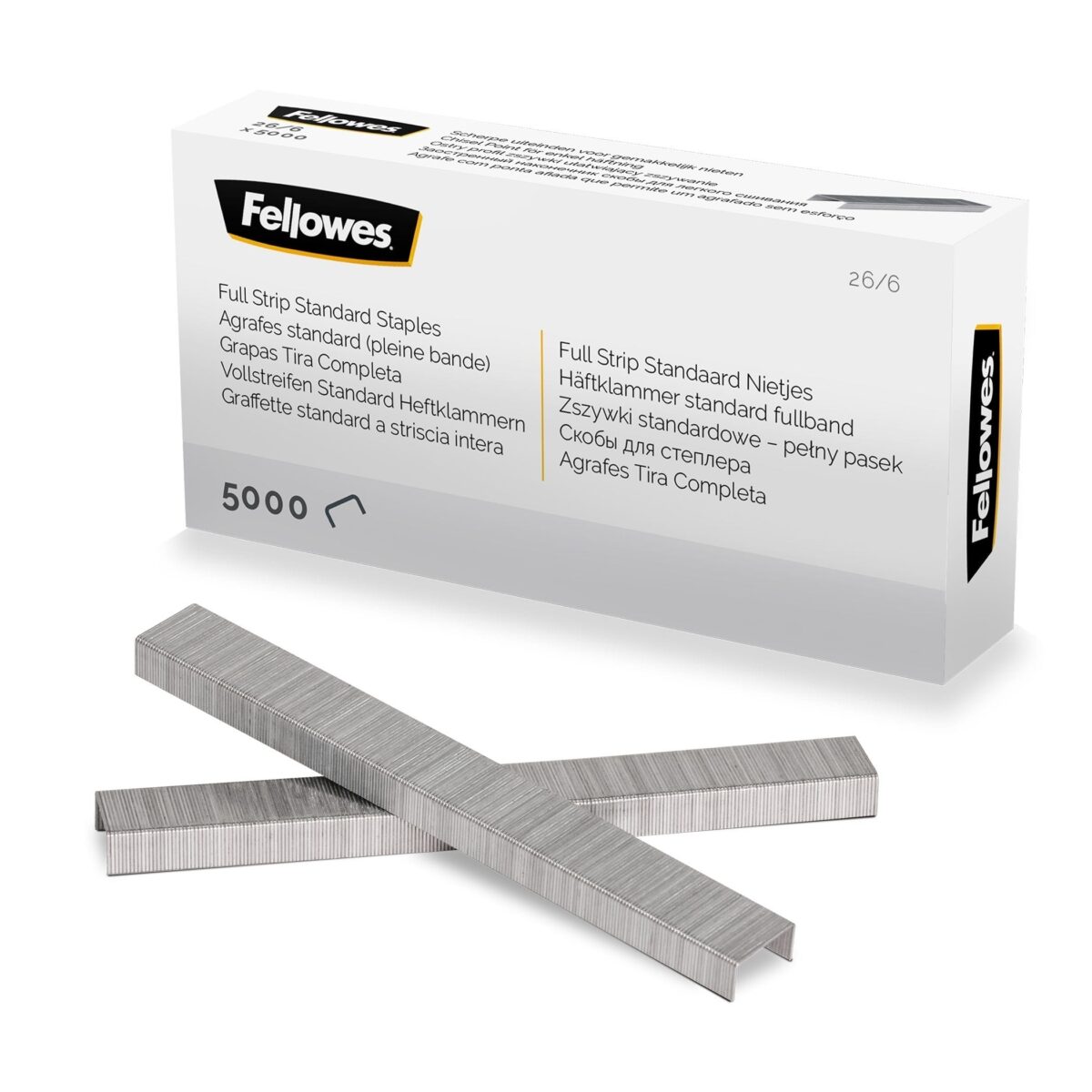 FELLOWES Heftklammern 26/6 mm 5117501 Vollstreifen 5000 STK – Hochwertig & günstig bei ShopDeca