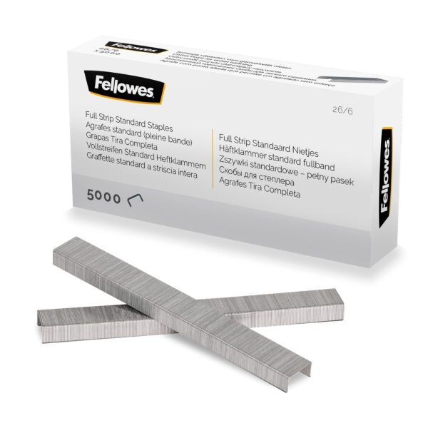 FELLOWES Heftklammern 26/6 mm 5117501 Vollstreifen 5000 STK