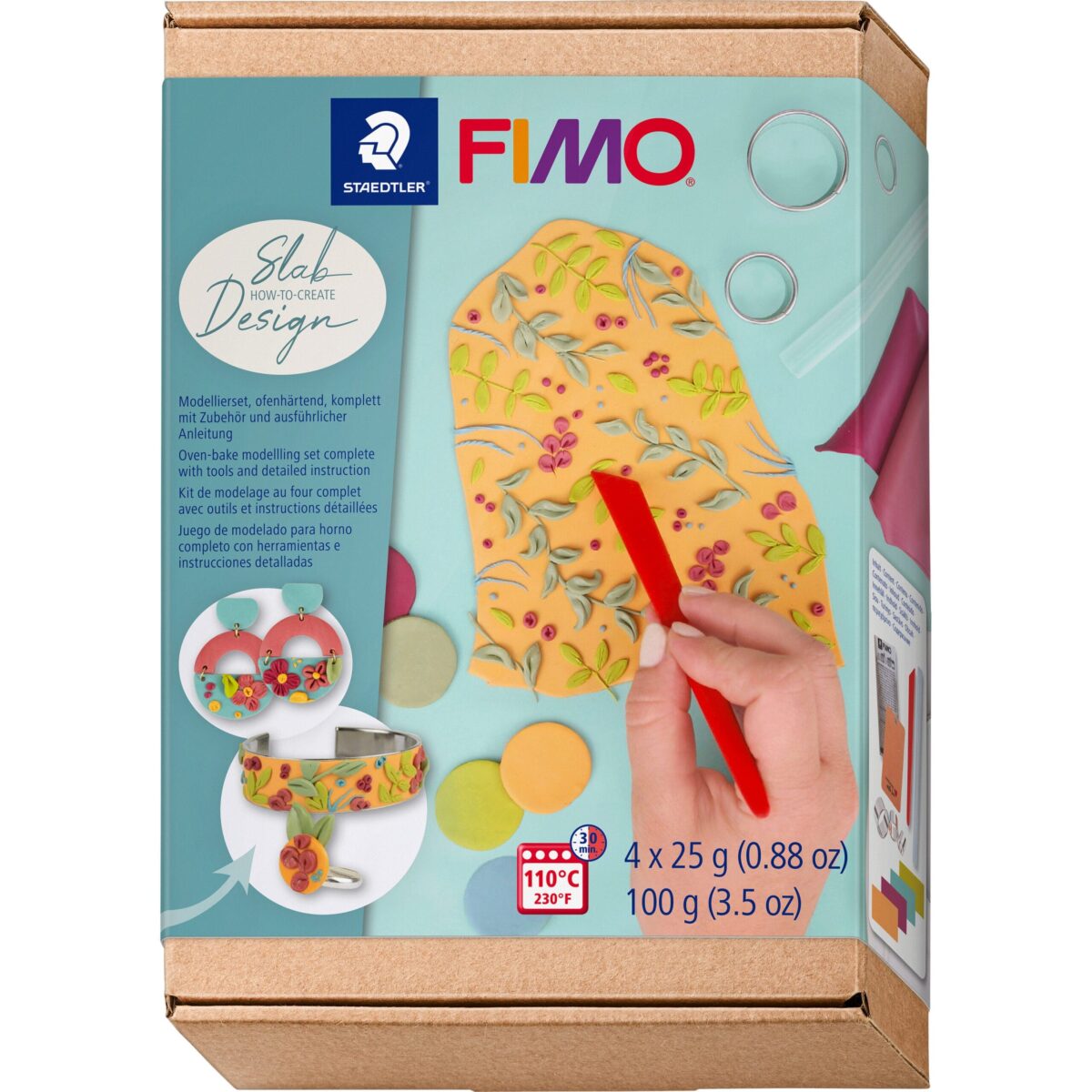 FIMO Modellierset 4x25g 8025HTC3 Slab Design – Hochwertig & günstig bei ShopDeca