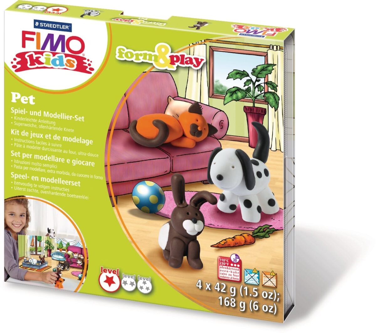 FIMO form&play 4x42g 803402LY Set Pet – Hochwertig & günstig bei ShopDeca