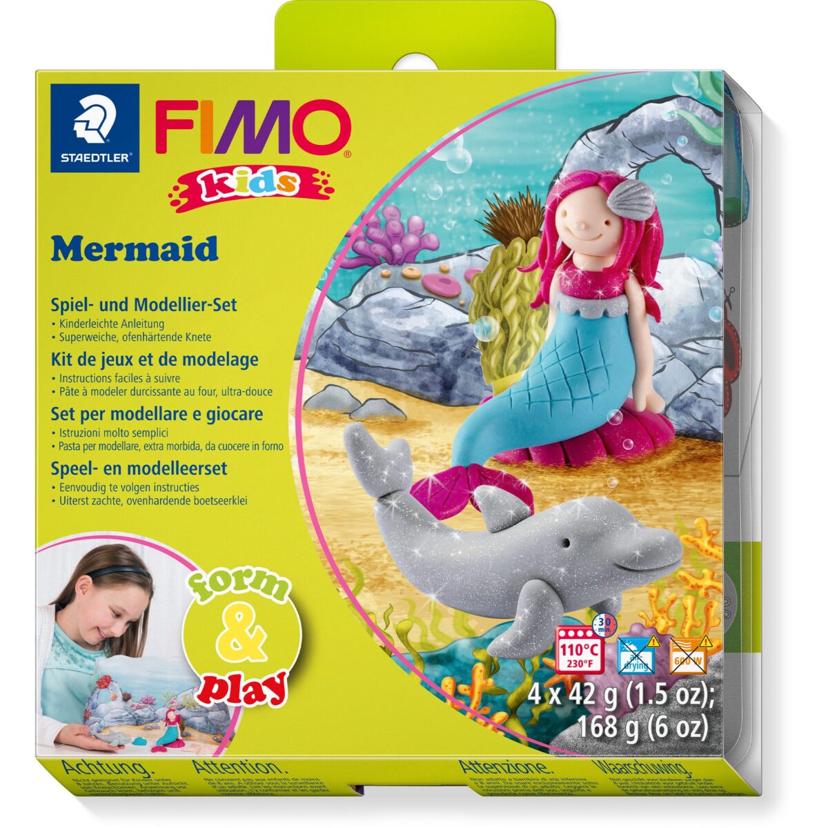FIMO Kids form&play 4x42g 803412LY Set Mermaid – Hochwertig & günstig bei ShopDeca