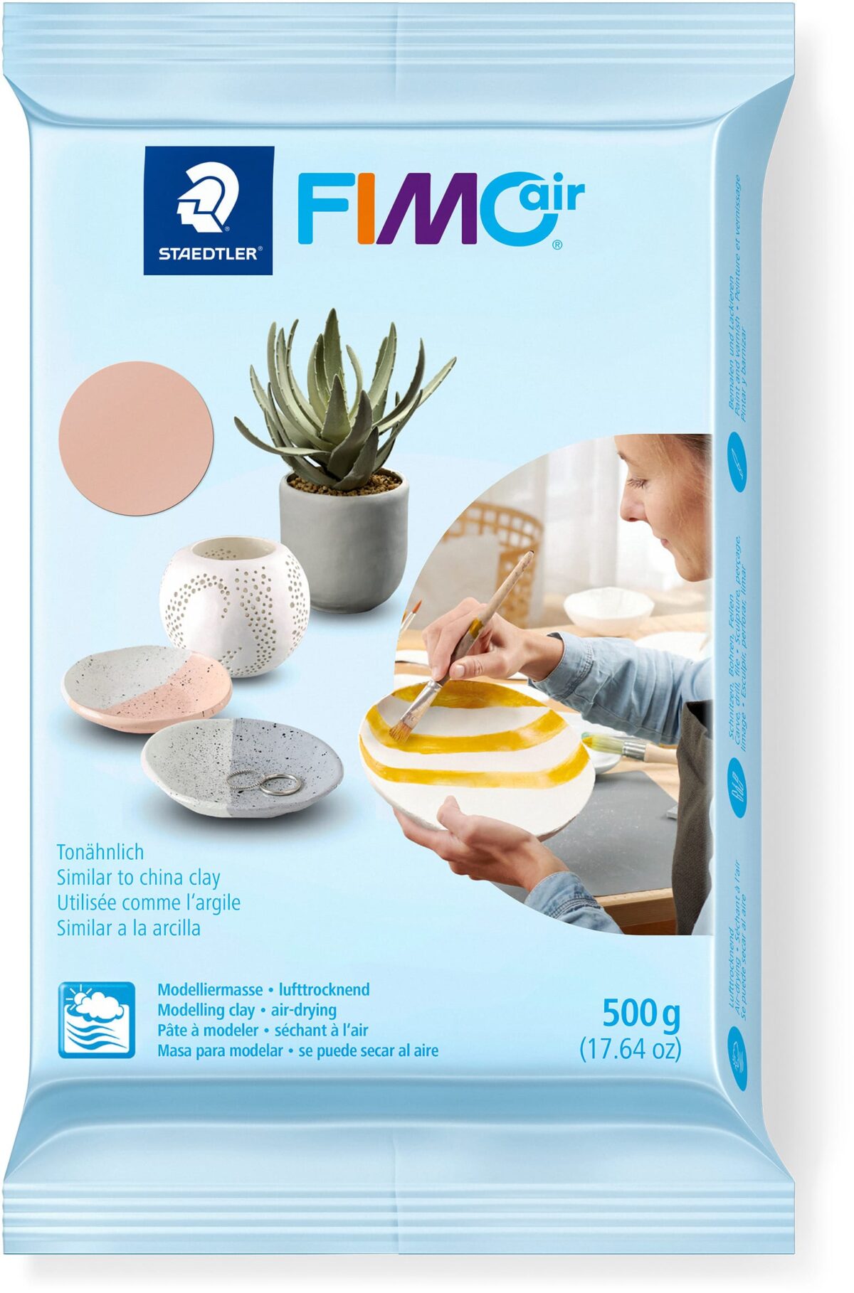 FIMO Knete Air 500g 8100-43 blassrosa – Hochwertig & günstig bei ShopDeca