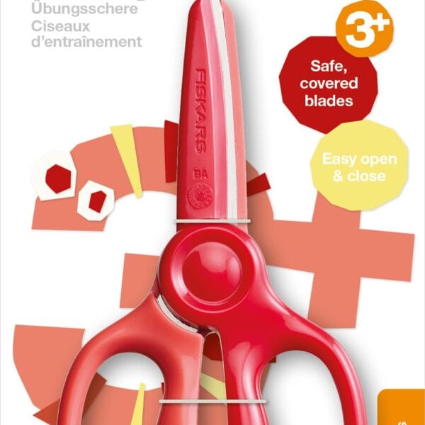 FISKARS Kinderschere 8.6cm 1064067 rot, zur Übung
