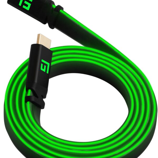 FLOAT GRIP High-Speed LED HDMI Cable FG-HDMILED-300-GREEN 3M, v2.1 Green