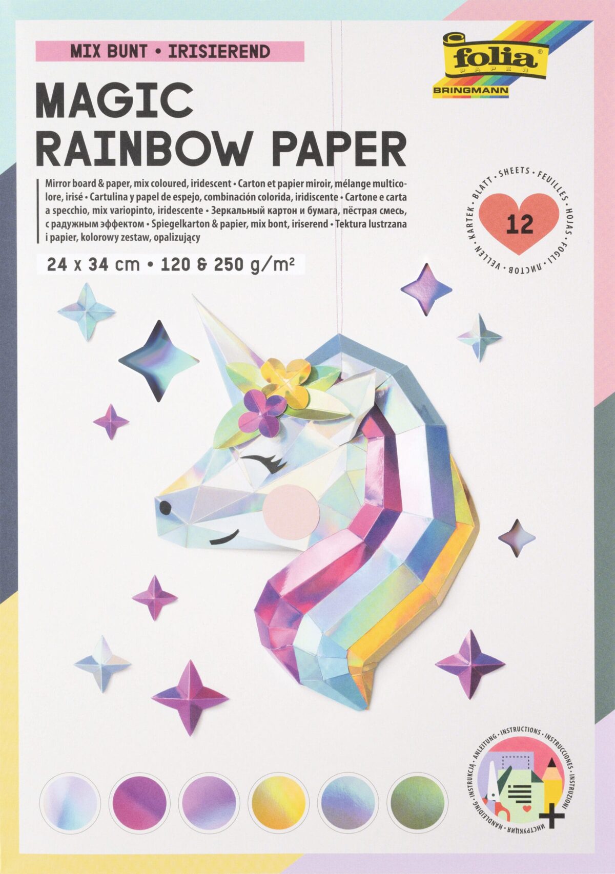 FOLIA Regenbogenpapier 120g, 250g 12049 Magic – Hochwertig & günstig bei ShopDeca
