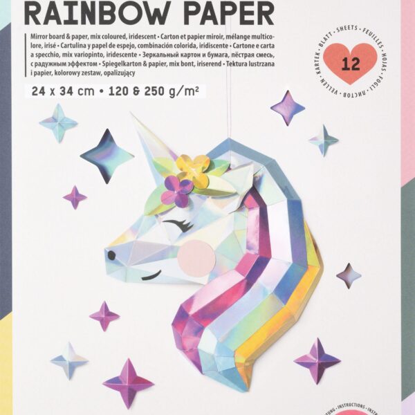 FOLIA Regenbogenpapier 120g, 250g 12049 Magic