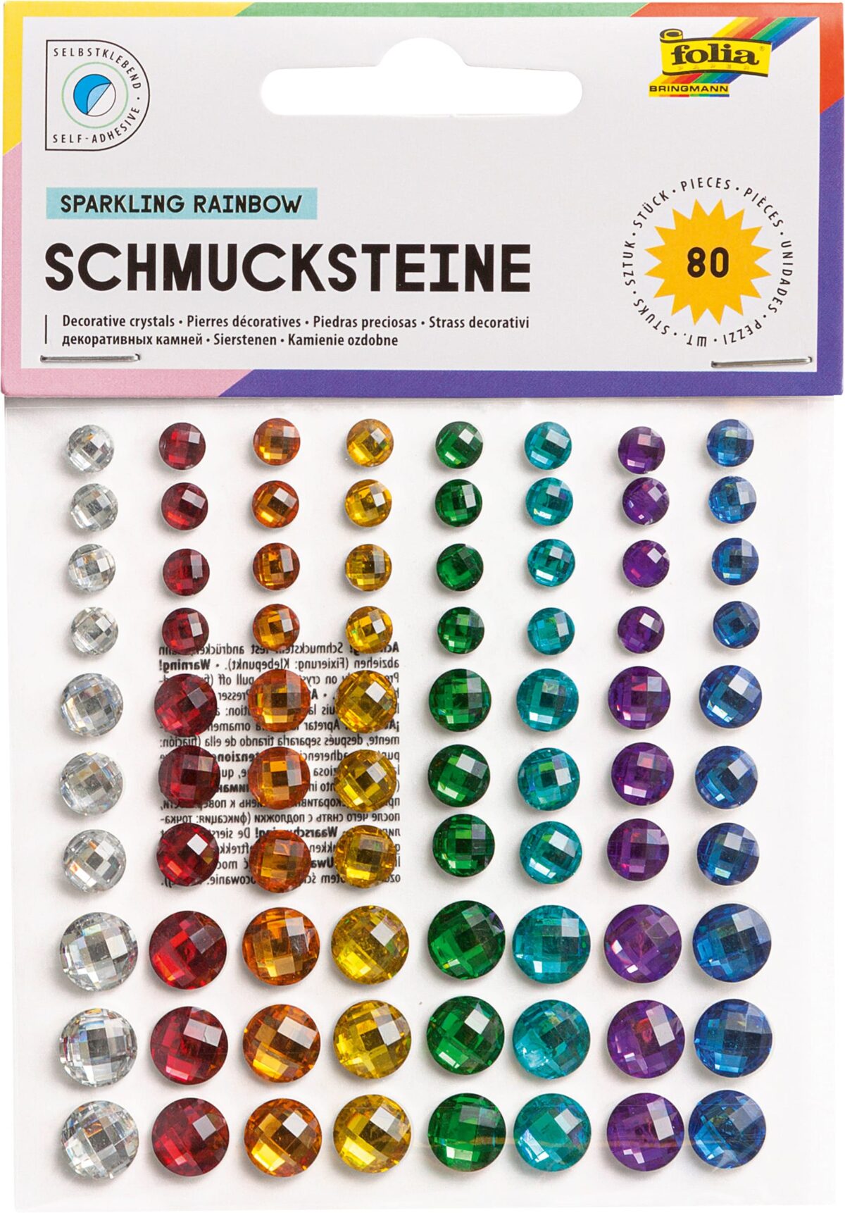 FOLIA Schmucksteine 12306 selbstklebend, 80 Stück – Hochwertig & günstig bei ShopDeca