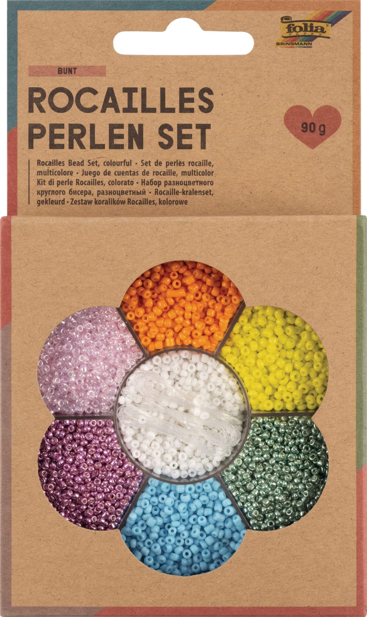 FOLIA Rocailles-Perlen-Set 12907 Bunt – Hochwertig & günstig bei ShopDeca
