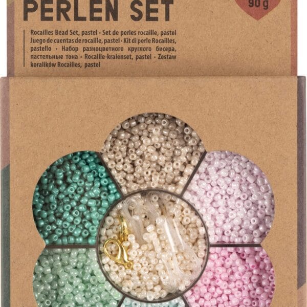 FOLIA Rocailles-Perlen-Set 12908 Pastell