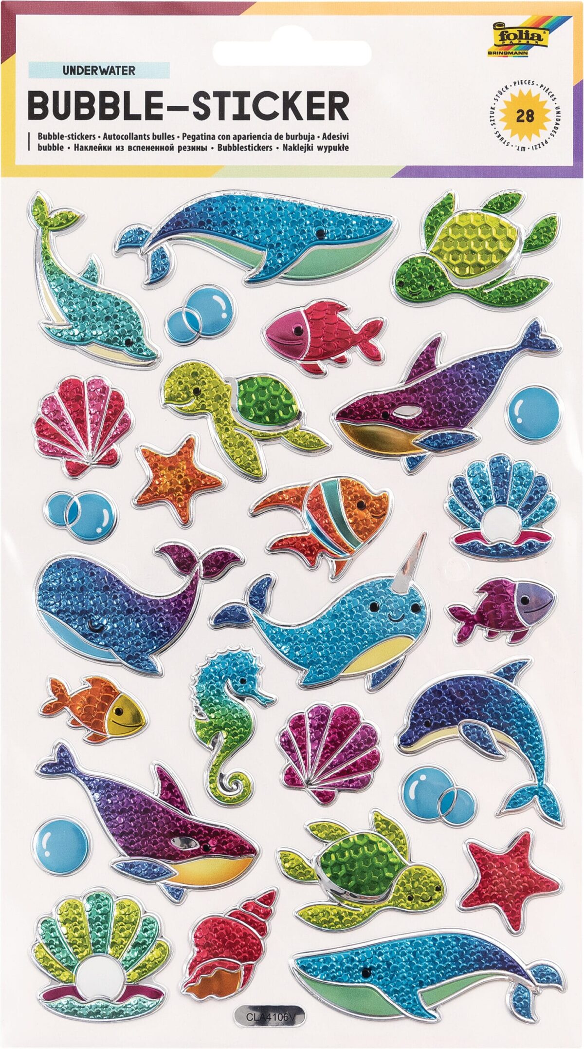 FOLIA Bubble-Sticker 14x21cm 19502 Underwater – Hochwertig & günstig bei ShopDeca