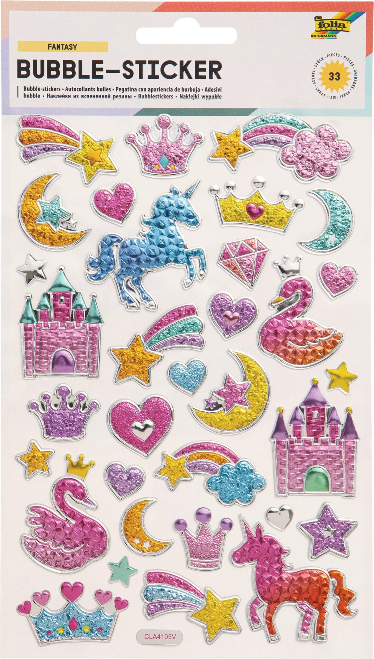FOLIA Bubble-Sticker 14x21cm 19504 Fantasy – Hochwertig & günstig bei ShopDeca
