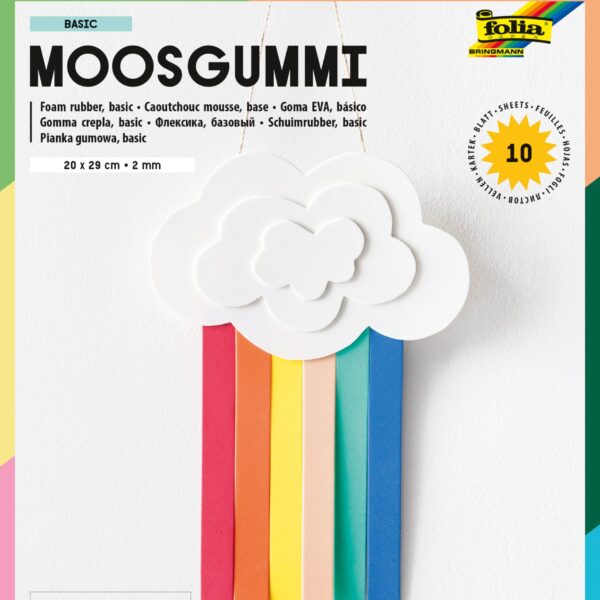 FOLIA Moosgummi 231009 ass. 10 Blatt