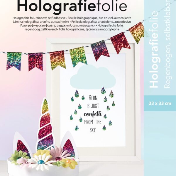 FOLIA Holographische Folie 23x33cm 347 selbstklebend