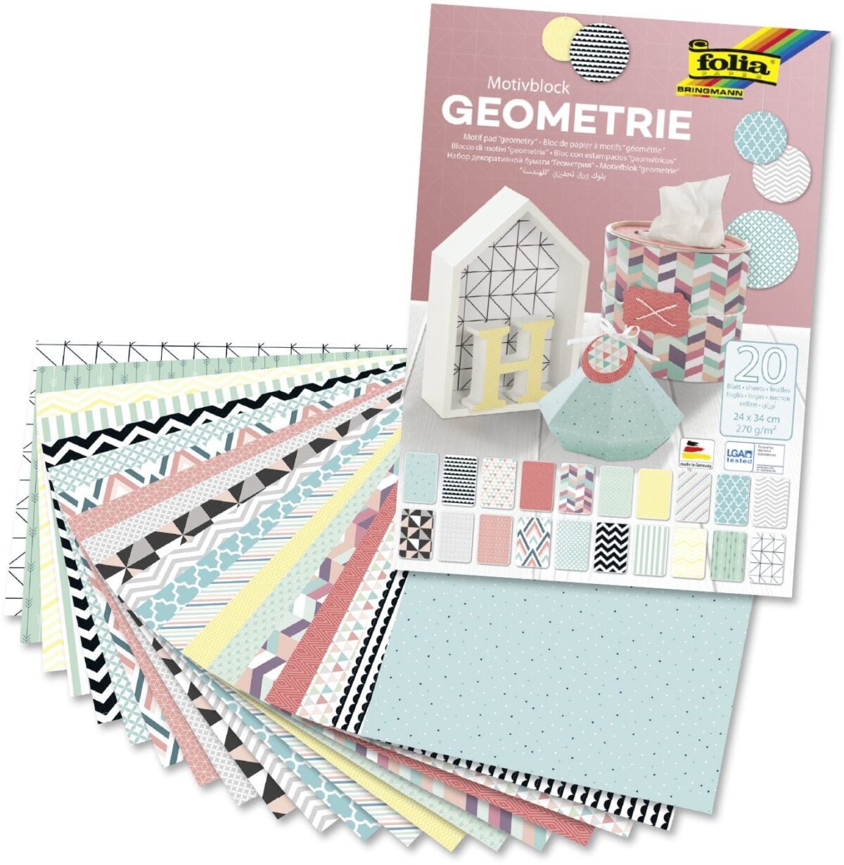 FOLIA foliamotivblock 48449 Geometrie – Hochwertig & günstig bei ShopDeca