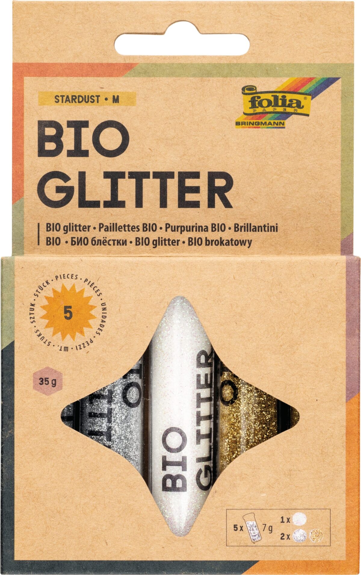 FOLIA BIO Glitzer Mix M 57811 Stardust – Hochwertig & günstig bei ShopDeca