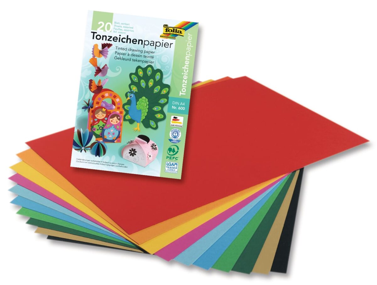 FOLIA Tonpapierblock 130g 600 A4 – Hochwertig & günstig bei ShopDeca