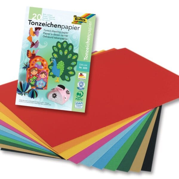 FOLIA Tonpapierblock 130g 600 A4