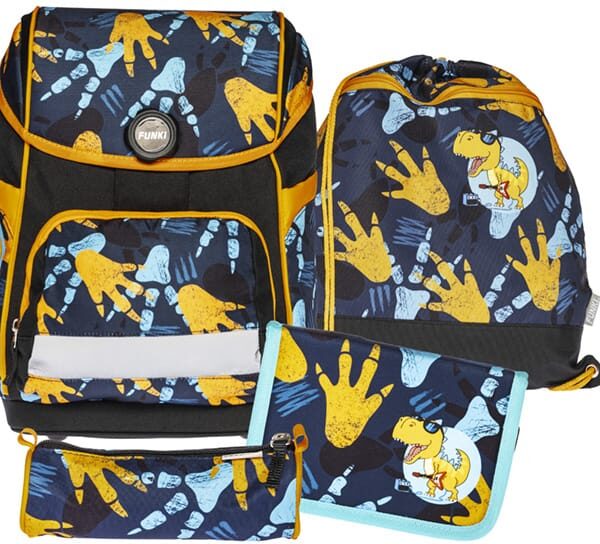 FUNKI Cuby-Bag Set Rock-Dino 6014.012 multicolor 5-teilig