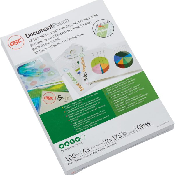 GBC Laminiertasche A3 3200746 glanz, 175my 100 Stk