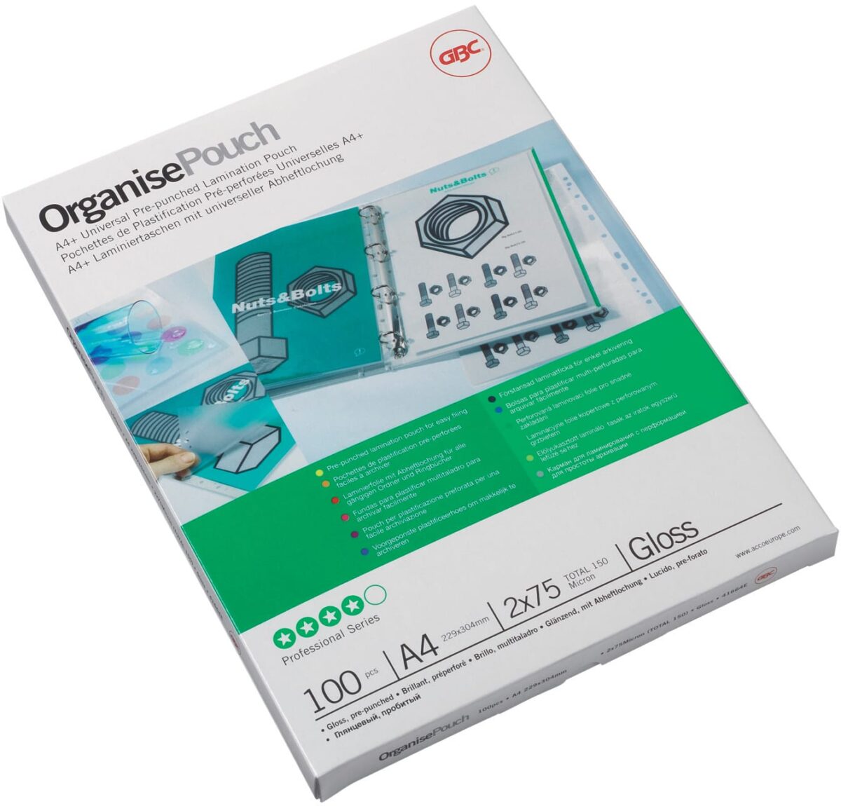 GBC Laminiertasche A4+ 3743156 glanz, 250my (2*125my) 100 Stk – Hochwertig & günstig bei ShopDeca