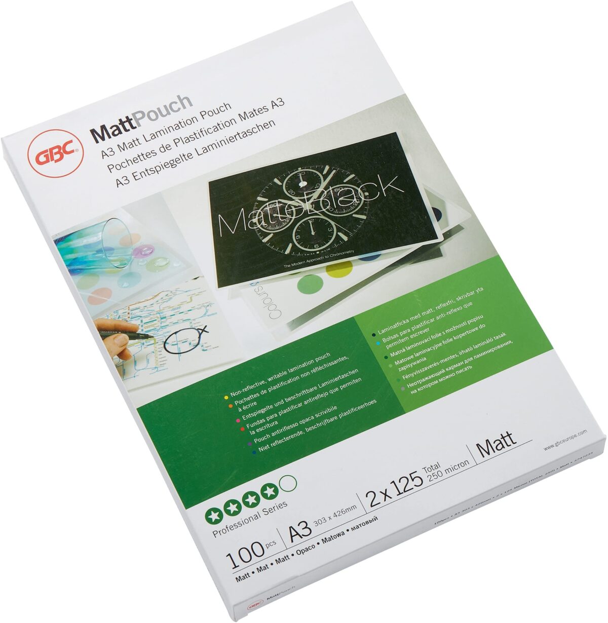 GBC Laminiertasche A3 3747235 matt, 125my 100 Stk – Hochwertig & günstig bei ShopDeca