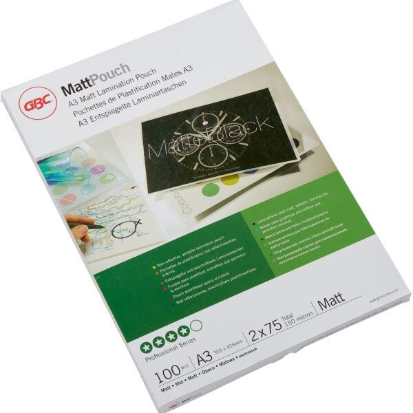 GBC Laminiertasche A3 41660E matt, 75my 100 Stk