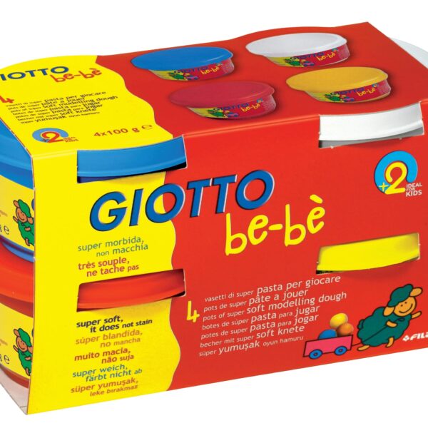 GIOTTO Modellierknete 464901 4x100g