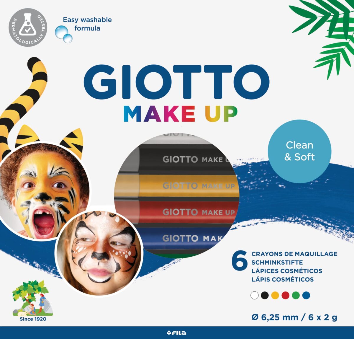 GIOTTO Schminkstifte Make-Up F474200 Basic Pencil 6 Stück – Hochwertig & günstig bei ShopDeca