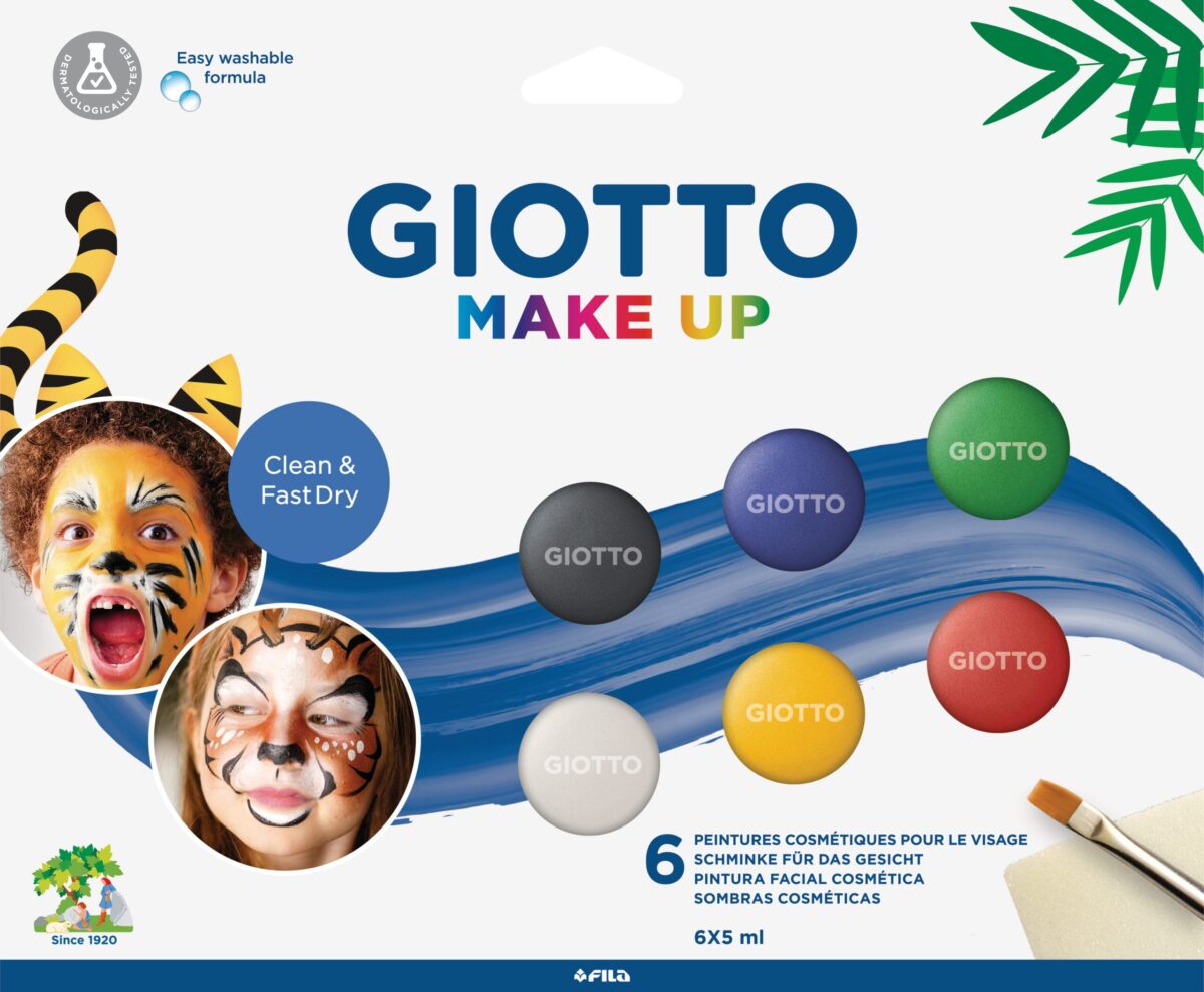 GIOTTO Schminkfarben Make-Up F476300 Basic Colours 5ml 6 Stück – Hochwertig & günstig bei ShopDeca