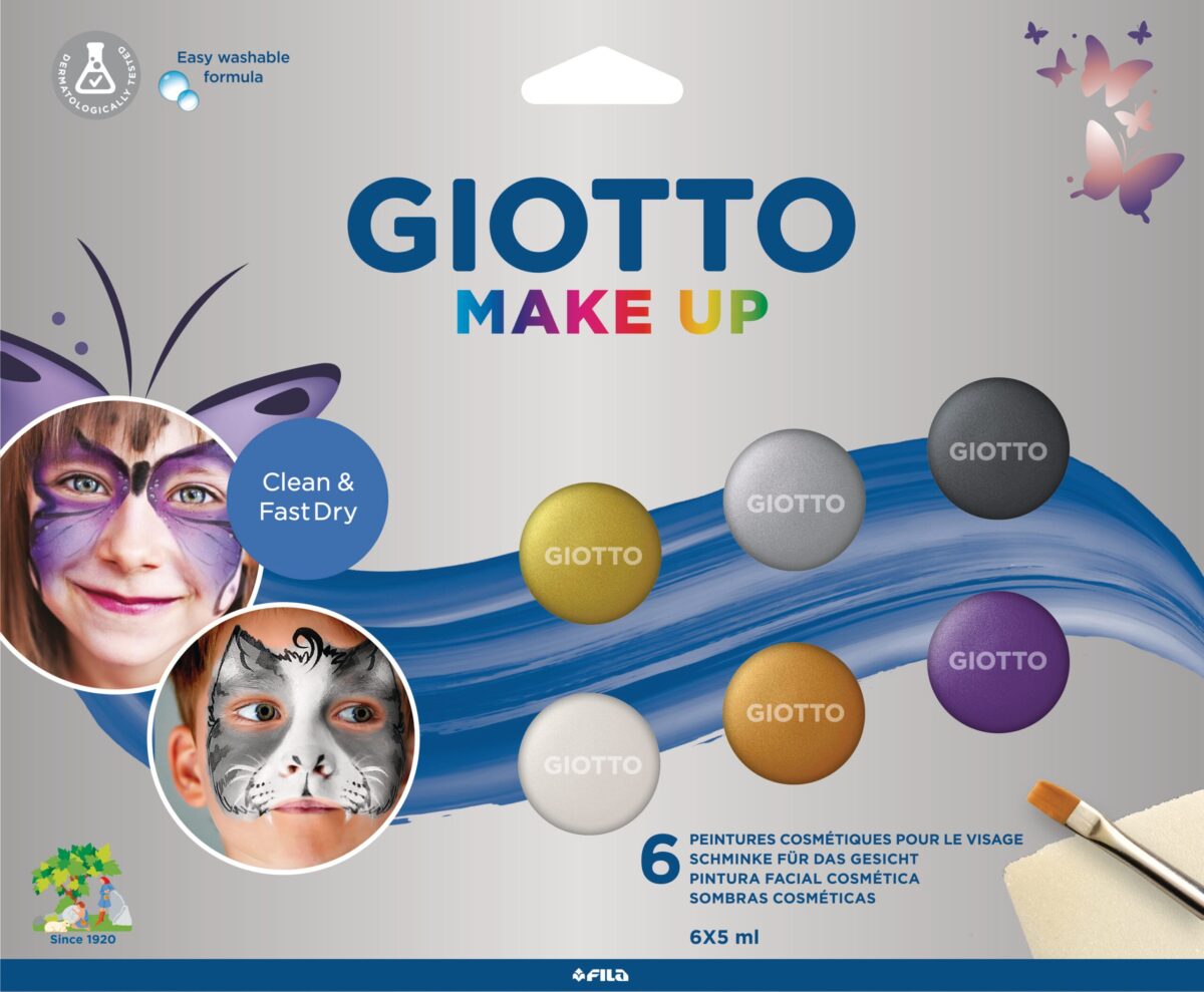GIOTTO Schminkfarben Make-Up F476500 Metallic Colours 5ml 6 Stück – Hochwertig & günstig bei ShopDeca