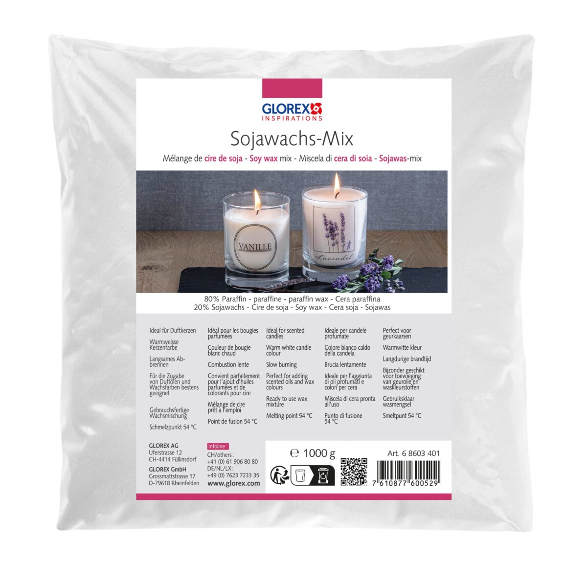GLOREX Sojawachs-Mix 1000g 68603401 – Hochwertig & günstig bei ShopDeca