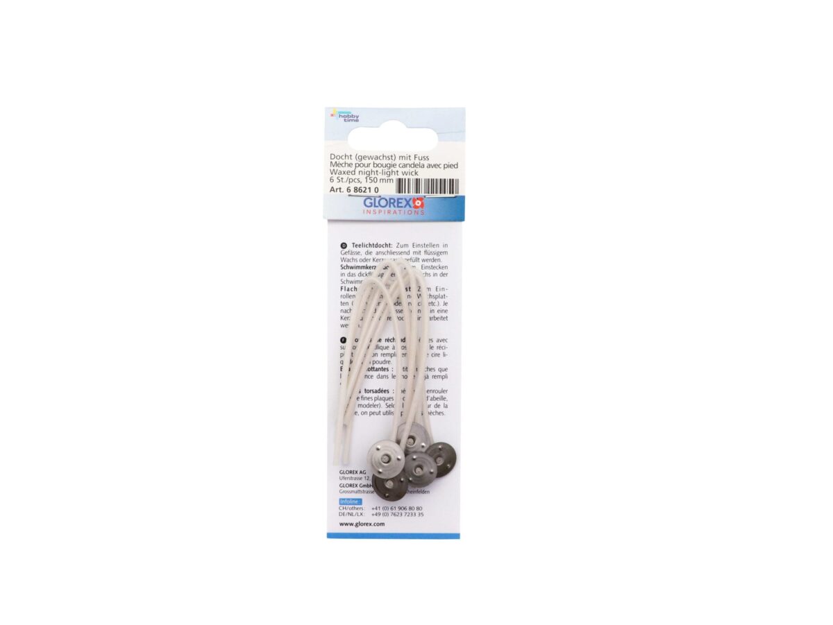 GLOREX Teelichtdocht 150mm 686210 m.Fuss – Hochwertig & günstig bei ShopDeca