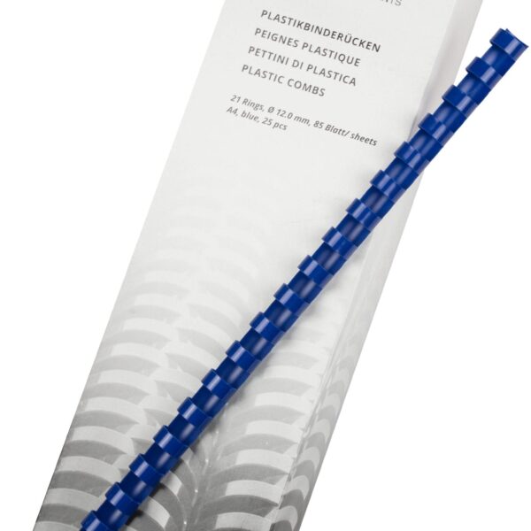 GOP Plastikbinderücken 020492 12mm blau 25 Stück