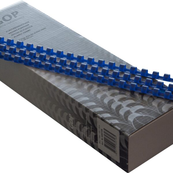 GOP Plastikbinderücken 020729 8mm, blau 100 Stück