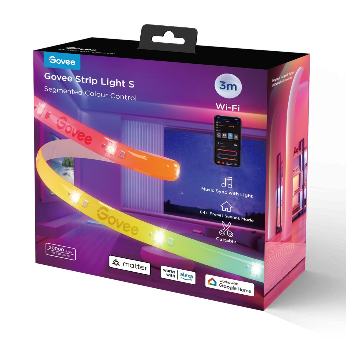 GOVEE Wi-Fi LED Strip Light S 3m H612FCD1 – Hochwertig & günstig bei ShopDeca