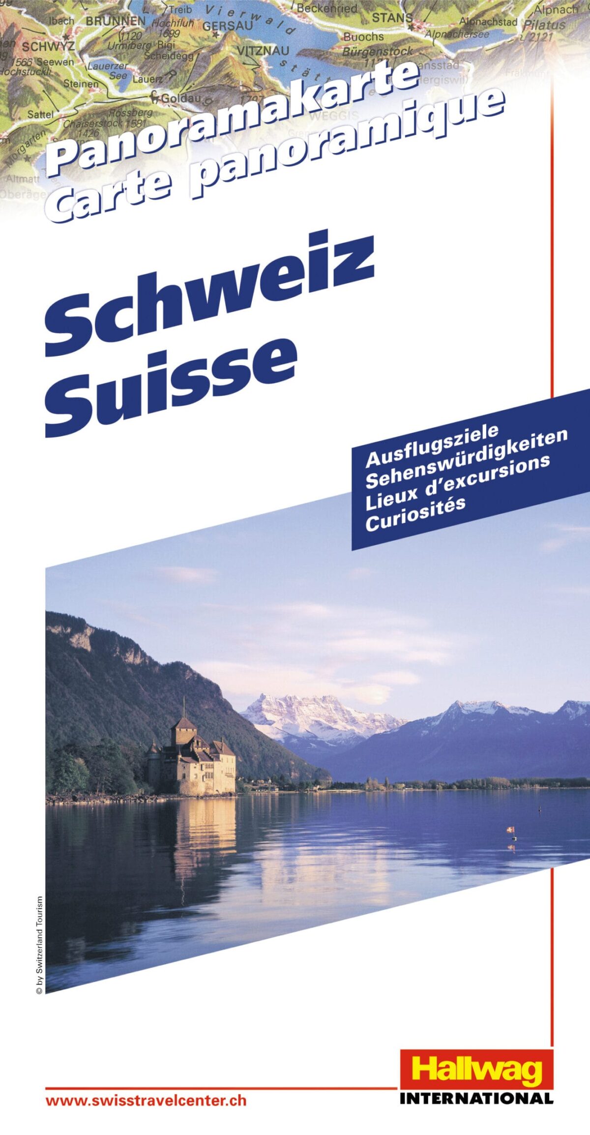 HALLWAG Panoramakarte 382831055 Schweiz – Hochwertig & günstig bei ShopDeca