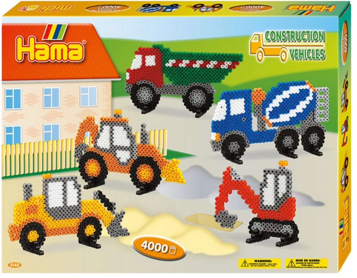 HAMA Bügelperlen Set Midi G1013143-0 Baufahrzeuge – Hochwertig & günstig bei ShopDeca