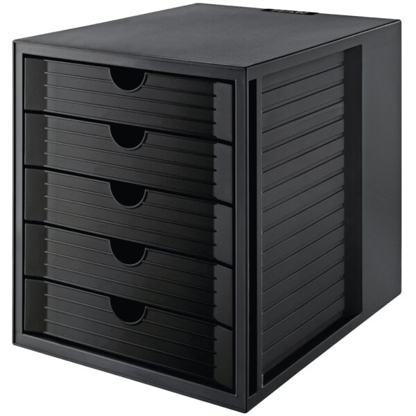 HAN Schubladenbox Karma A4/C4 14508-13 schwarz, 5 Schubladen