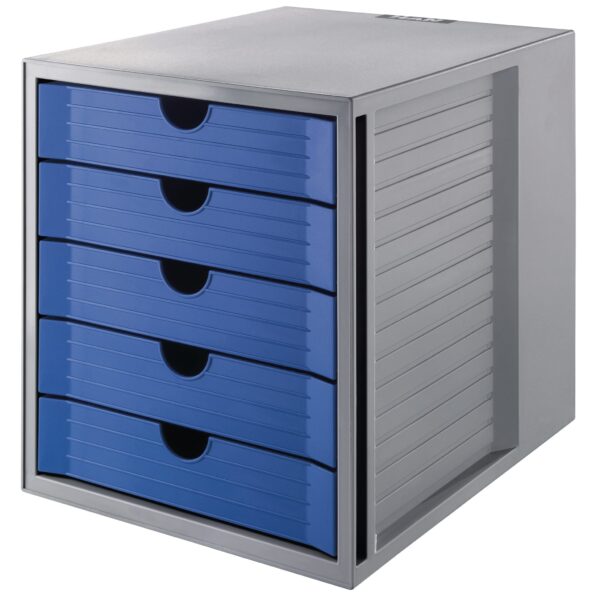 HAN Schubladenbox Karma A4/C4 14508-16 blau, 5 Schubladen