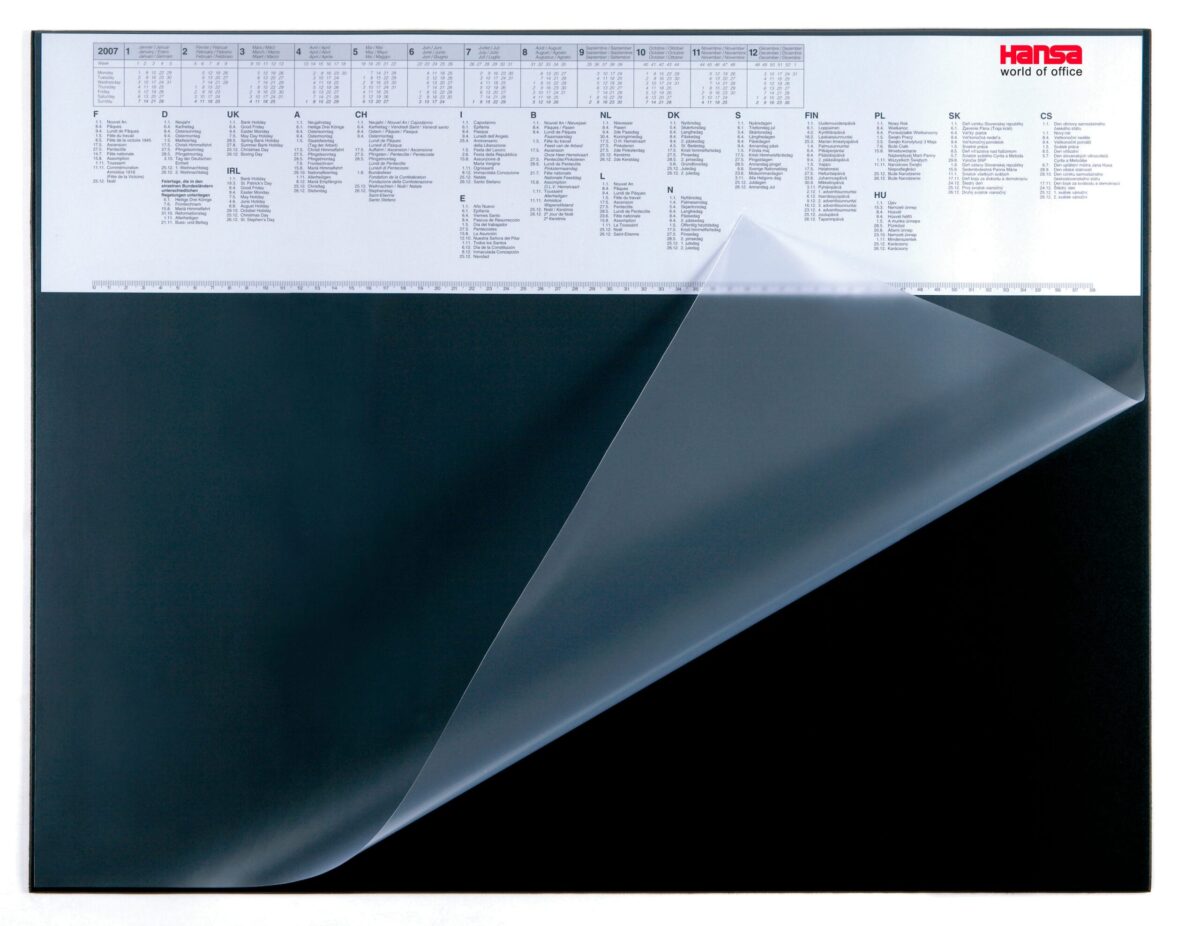 HANSA Schreibunterlage 41-6002.003 CalendarPad 65x50cm schwarz – Hochwertig & günstig bei ShopDeca