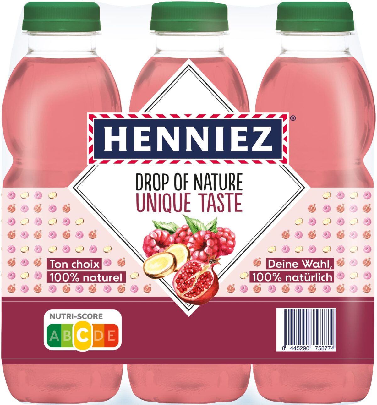 HENNIEZ Drop of Nature Himbeer Pet 649230 50 cl, 6 Stk. – Hochwertig & günstig bei ShopDeca