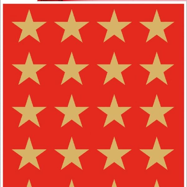 HERMA Sticker Sterne 3413 gold 72 Stück/3 Blatt