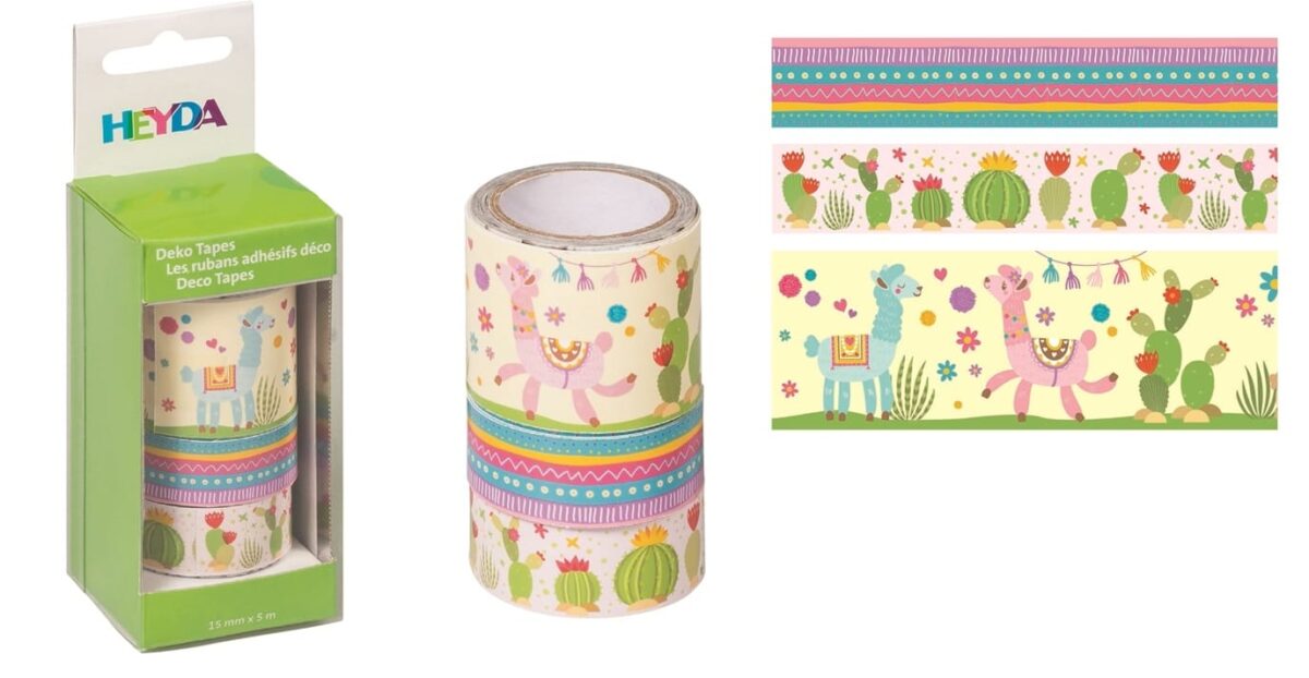 HEYDA Deko-Tape multicolor 203584356 2x5mx15mm/1x5mx30mm – Hochwertig & günstig bei ShopDeca