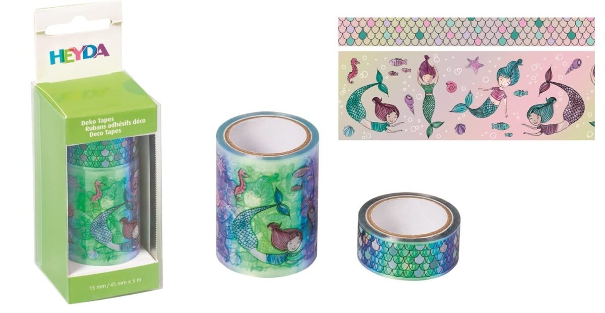 HEYDA Deko-Tape Mermaid 15mm/45mmx5m 203584373 multicolor – Hochwertig & günstig bei ShopDeca