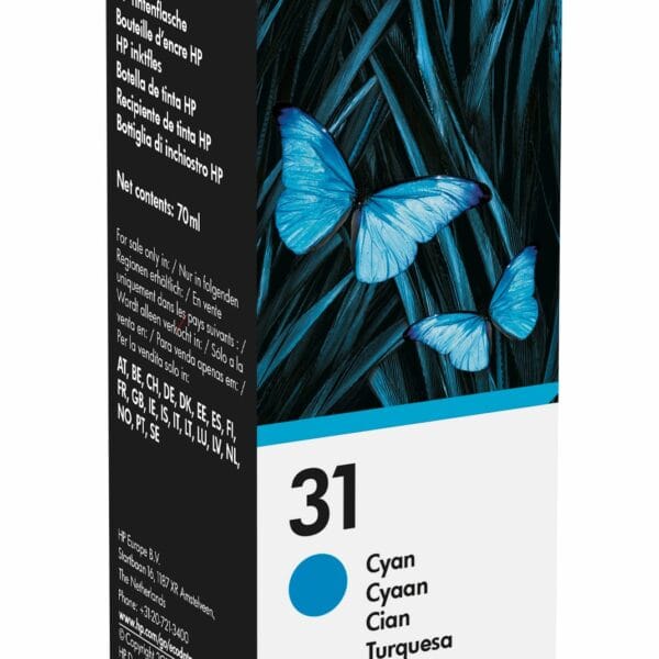 HP Tintenflasche 31 cyan 1VU26AE SmartTank 555/655 8000 S.