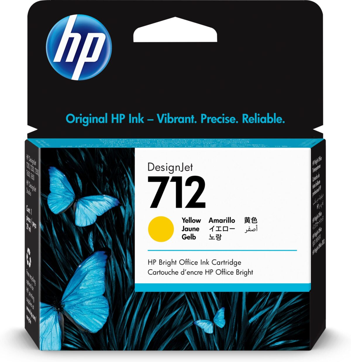 HP Tintenpatrone 712 yellow 3ED69A DesignJet T230/250/630 29ml – Hochwertig & günstig bei ShopDeca