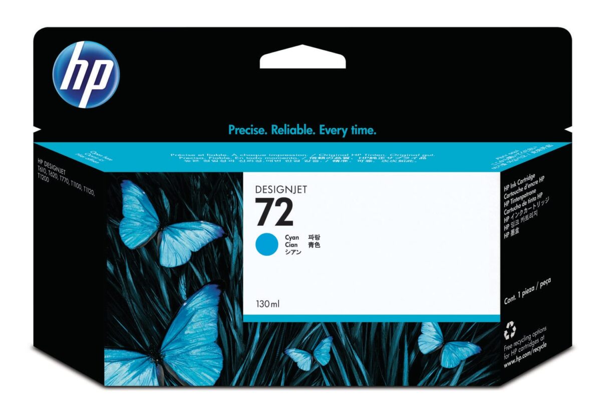 HP Tintenpatrone 72 cyan C9371A DesignJet T1100 130ml – Hochwertig & günstig bei ShopDeca