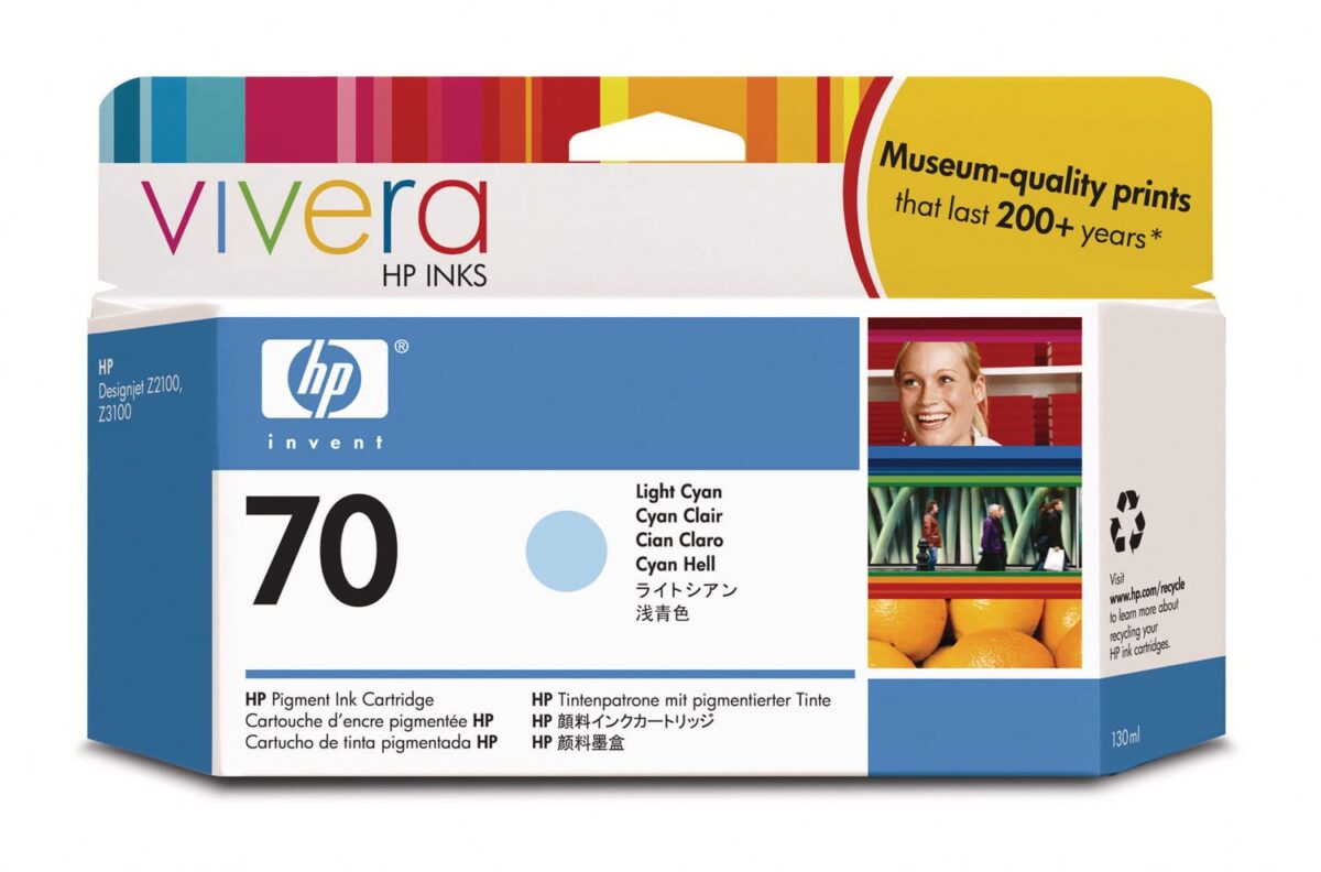 HP Tintenpatrone 70 light cyan C9390A DesignJet Z2100/3100 130ml – Hochwertig & günstig bei ShopDeca