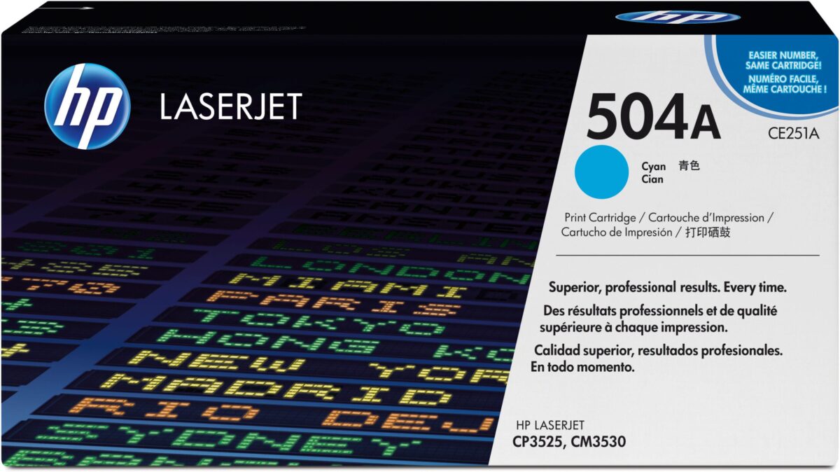 HP Toner-Modul 504A cyan CE251A Color LaserJet CP3525 7000 S. – Hochwertig & günstig bei ShopDeca