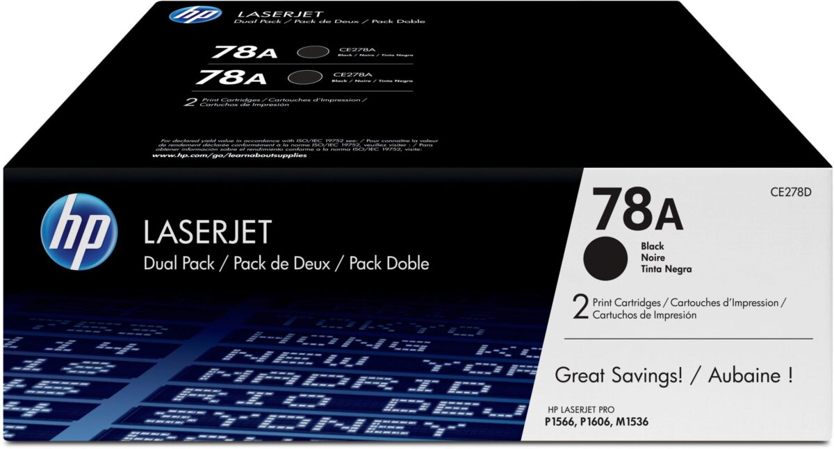 HP Toner-Modul 78A schwarz CE278AD LaserJet Pro P1566 2 Stück – Hochwertig & günstig bei ShopDeca